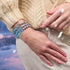 Violet Wintergreen | .925 Sterling Silver | Firefly Glass Bracelet